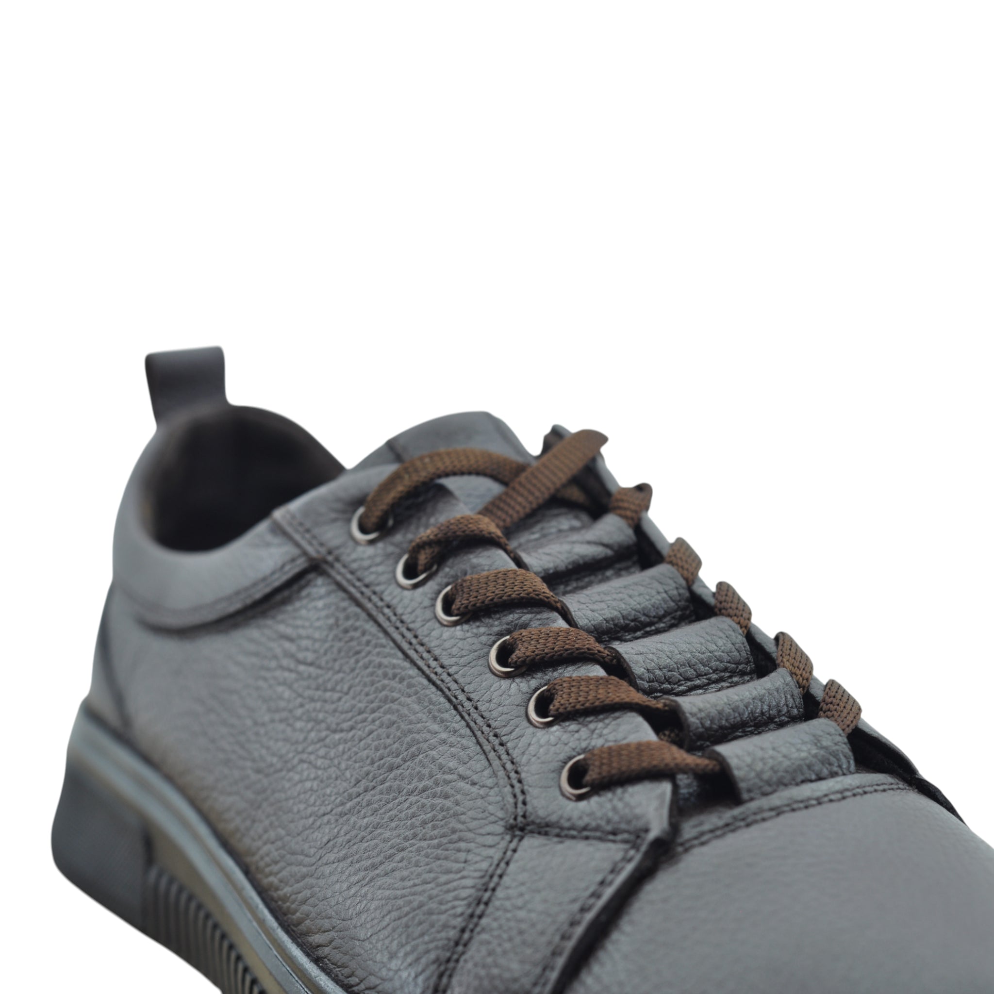 Hakiki Deri Erkek Ayakkabı – Ortopedik Kaymaz Tabanlı Kahverengi | KIRMANN