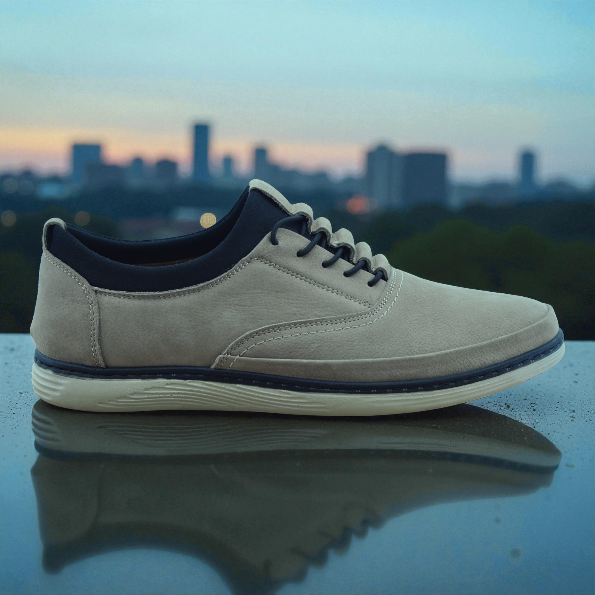 Hakiki Deri Erkek Günlük Ayakkabı – Minimal Tasarım, Hafif ve Esnek Şehir Modeli